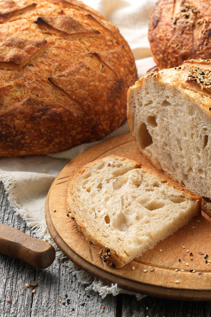 Sourdough Bread Ingredients
 Artisan Sourdough Bread made with a stiff starter Recipe