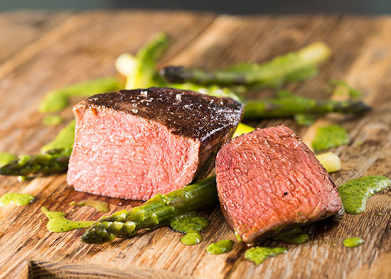 Sous Vide Pork Tenderloin
 Beef Tenderloin with Pesto and Asparagus