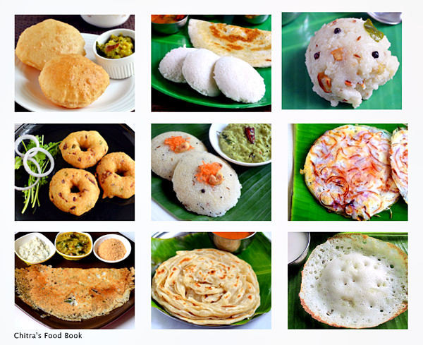 South Indian Breakfast Recipes
 South Indian Breakfast Recipes Top 15 Tiffin Items List
