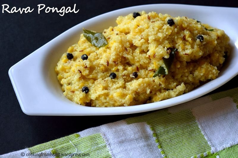 South Indian Breakfast Recipes
 Rava Pongal South Indian Breakfast Recipes