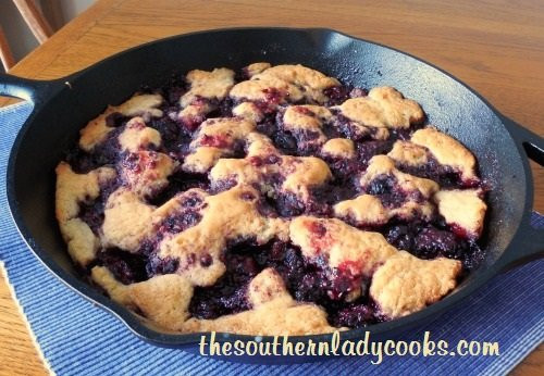 Southern Blackberry Cobbler Recipe
 IRON SKILLET BLACKBERRY COBBLER The Southern Lady Cooks