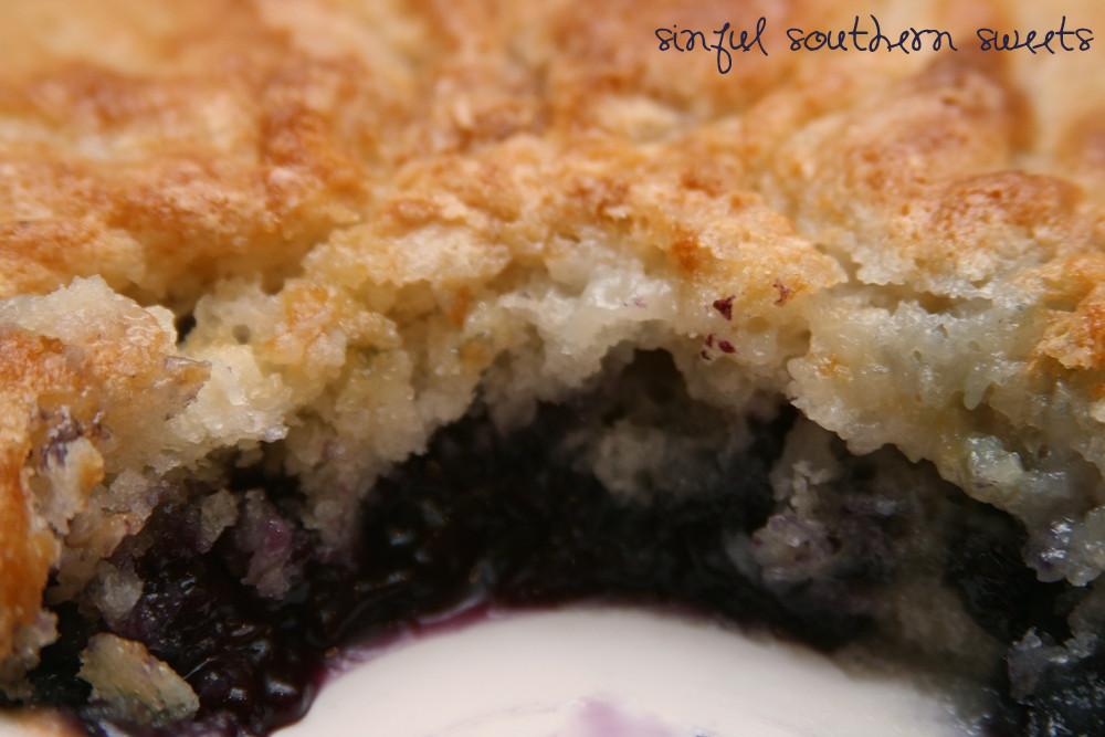 Southern Blueberry Cobbler
 Sinful Southern Sweets 4th of July & Blueberry Cobbler