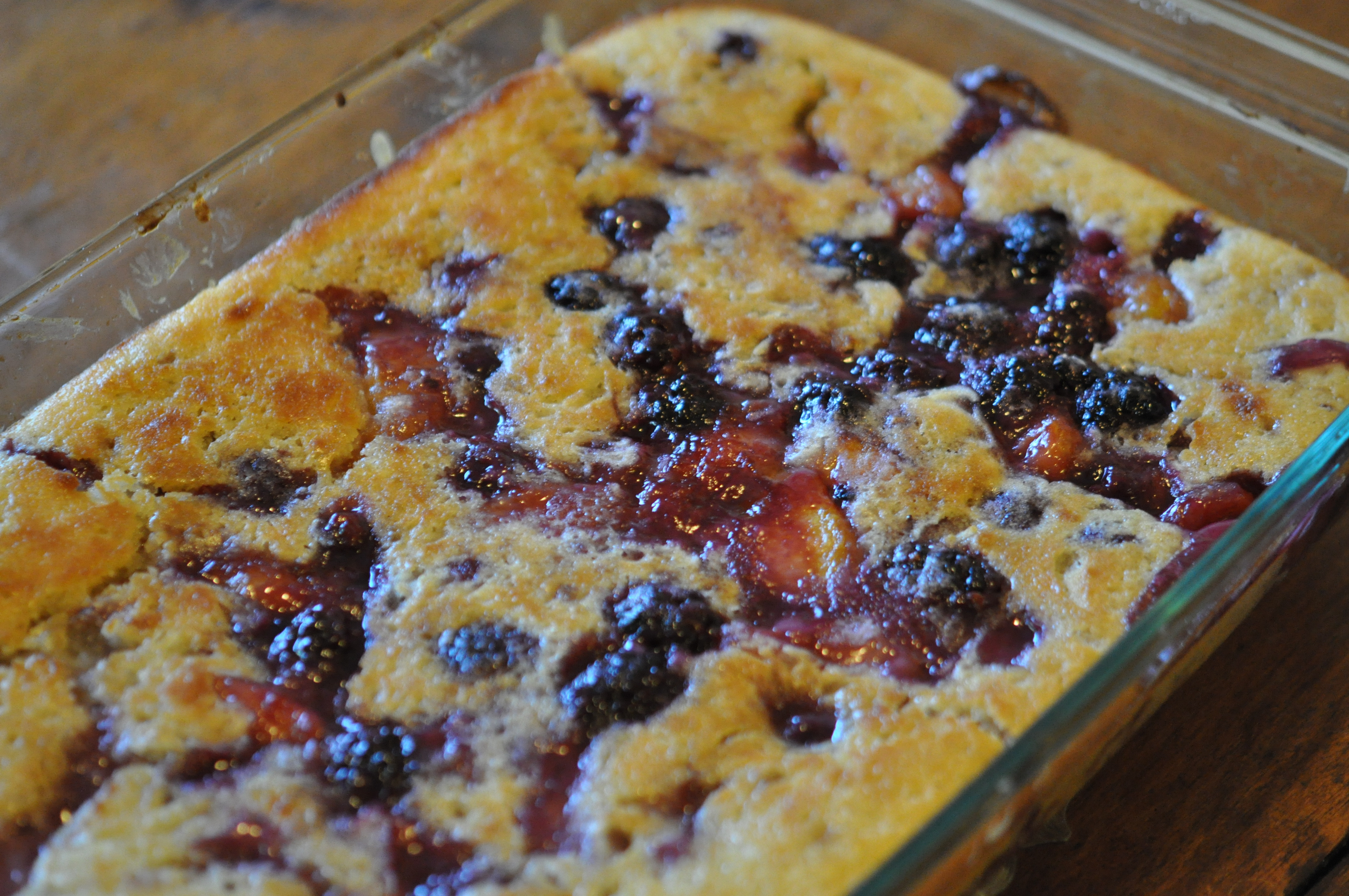 Southern Blueberry Cobbler
 Peach blackberry cobbler