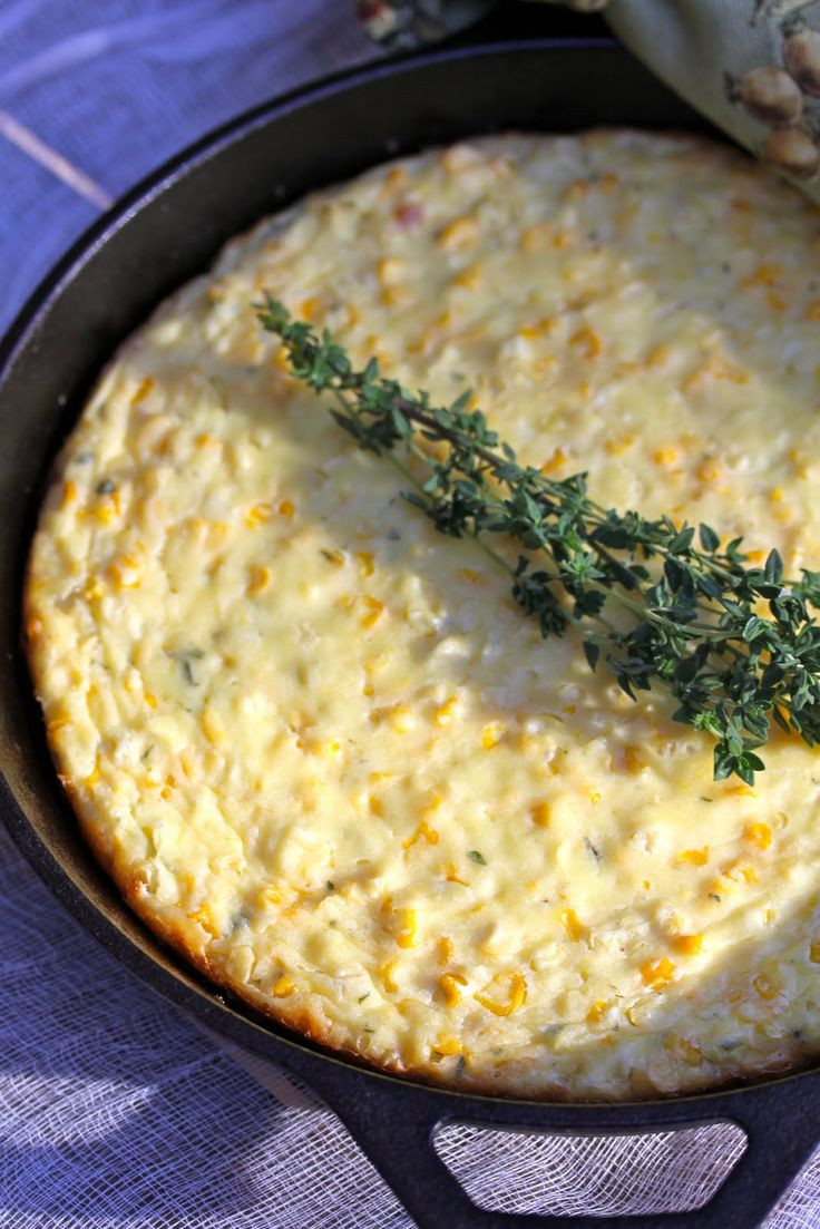 Southern Corn Pudding Recipe
 Cast Iron Skillet Corn Pudding from The Red Apple Inn