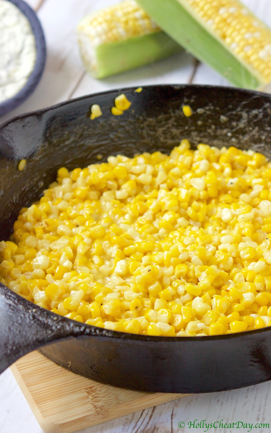 Southern Fried Corn
 Summer Southern Series Skillet Fried Corn HOLLY S CHEAT DAY