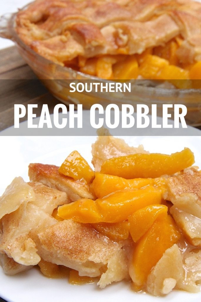 Southern Peach Cobbler
 Easy Southern Peach Cobbler Recipe