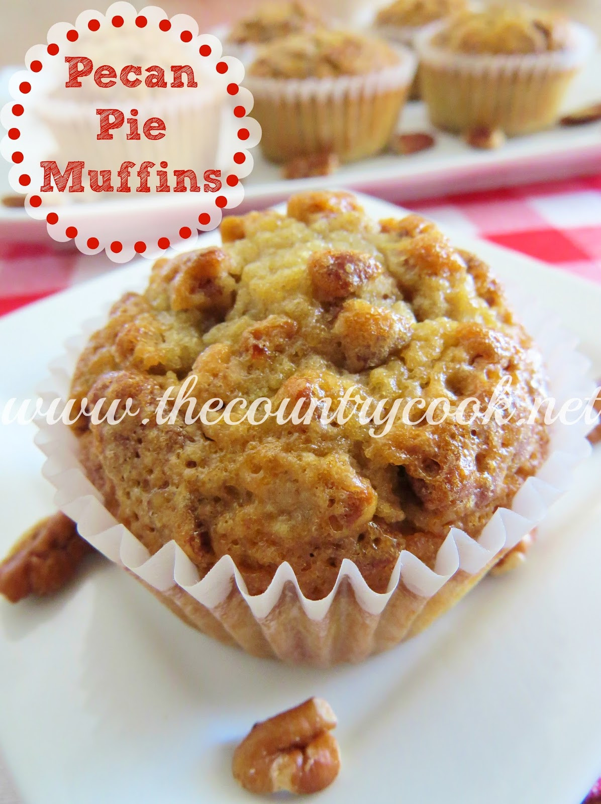 Southern Pecan Pie
 The Country Cook Southern Pecan Pie Muffins