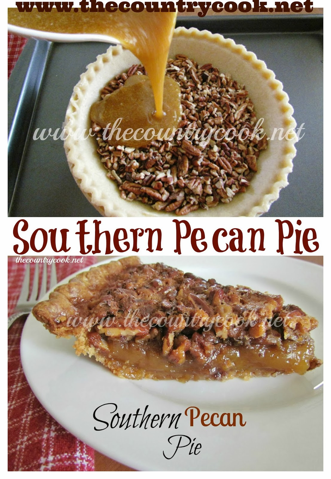 Southern Pecan Pie
 The Country Cook Southern Pecan Pie