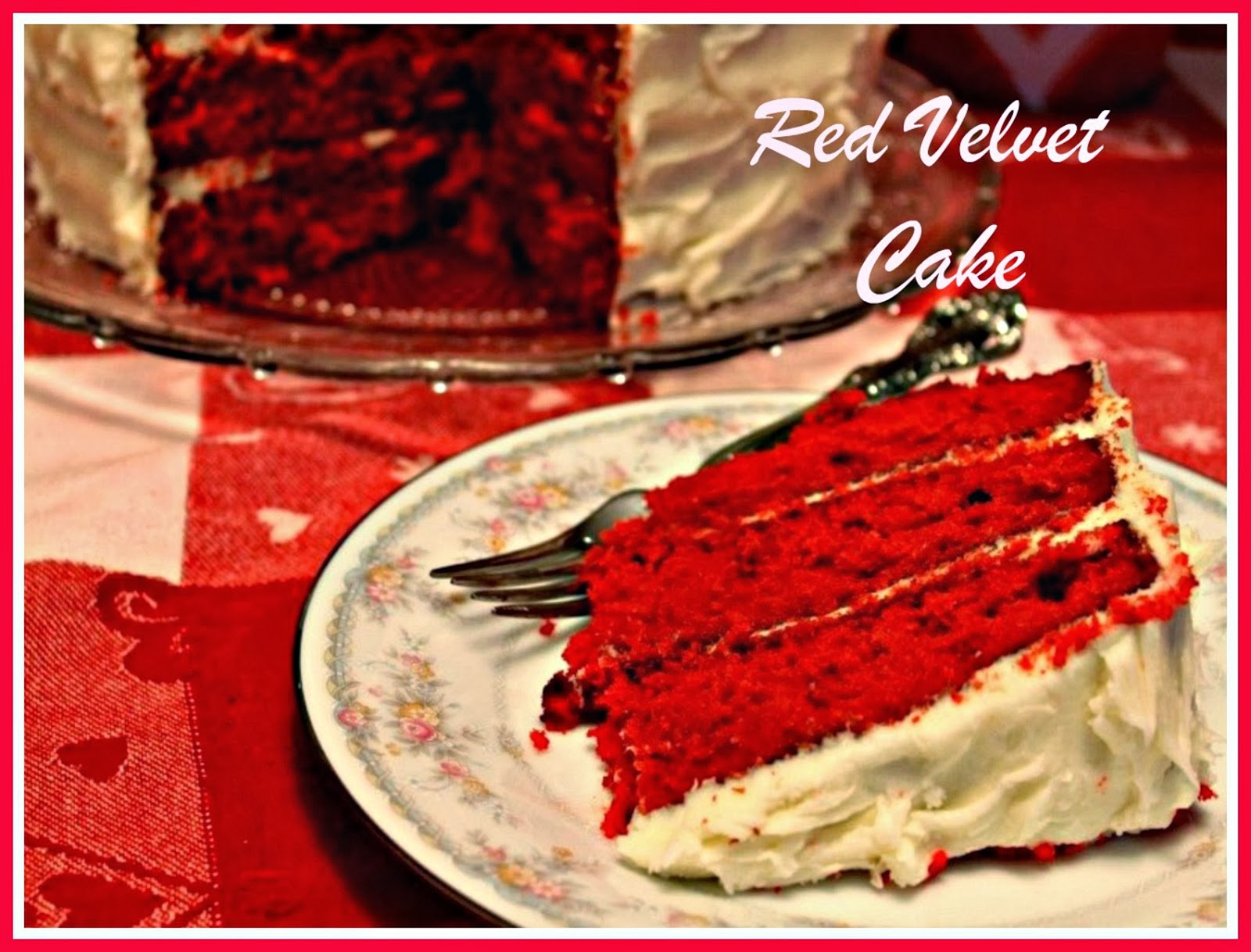 Southern Red Velvet Cake
 Sweet Tea and Cornbread Southern Red Velvet Cake