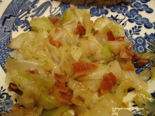 Southern Style Cabbage
 Southern Style Cooked Cabbage "Not the healthy version