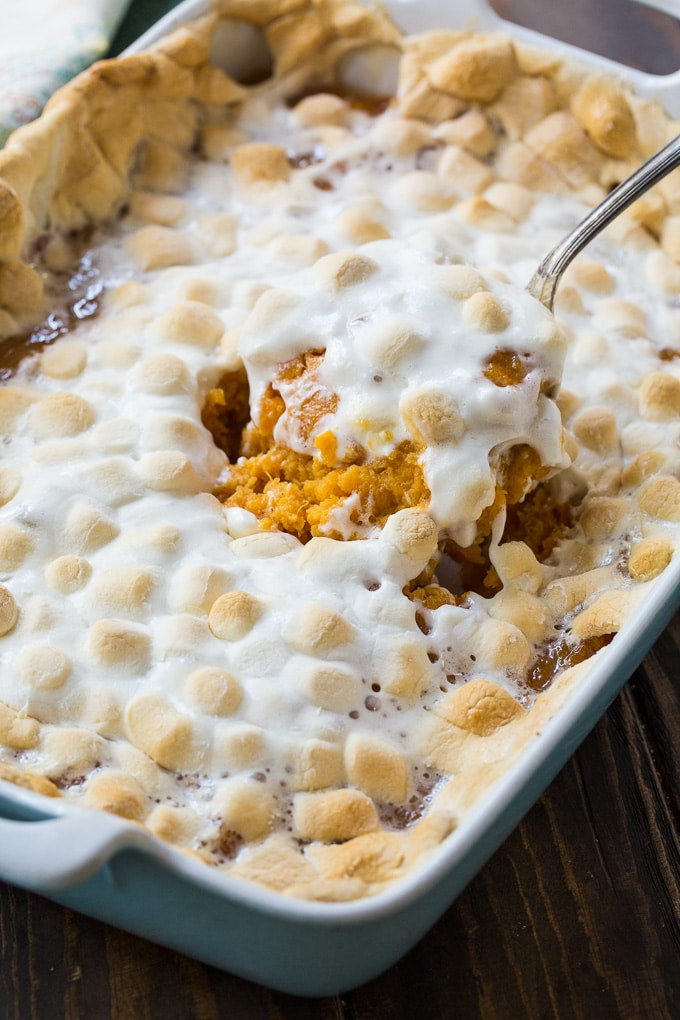 Southern Sweet Potato Casserole Marshmallows
 Sweet Potato Casserole with Marshmallows Spicy Southern