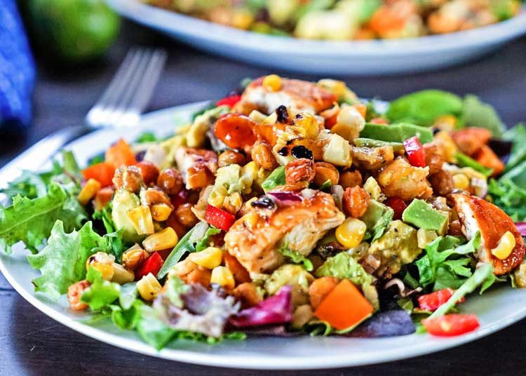 Southwest Chicken Salad Recipe
 Southwest BBQ Chicken Salad with Grilled Corn Kevin Is