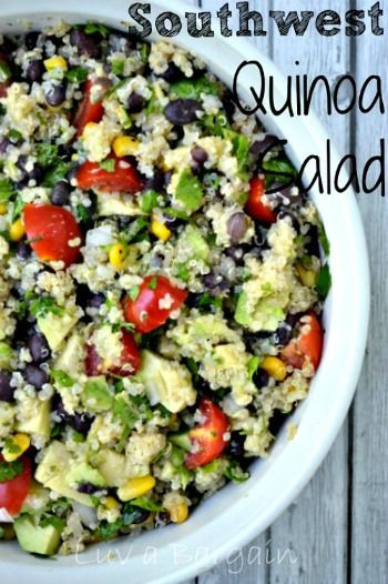 Southwest Quinoa Salad
 18 Fast Easy and YUMMY Cookout Side Dish Recipes