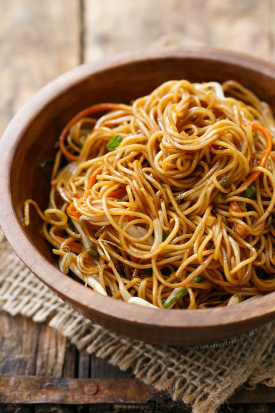 Soy Sauce Noodles
 butter fried egg noodles