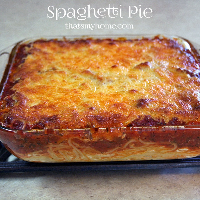 Spaghetti Pie Casserole
 Your Favorite Top 10 Recipes of 2014 Recipes Food and