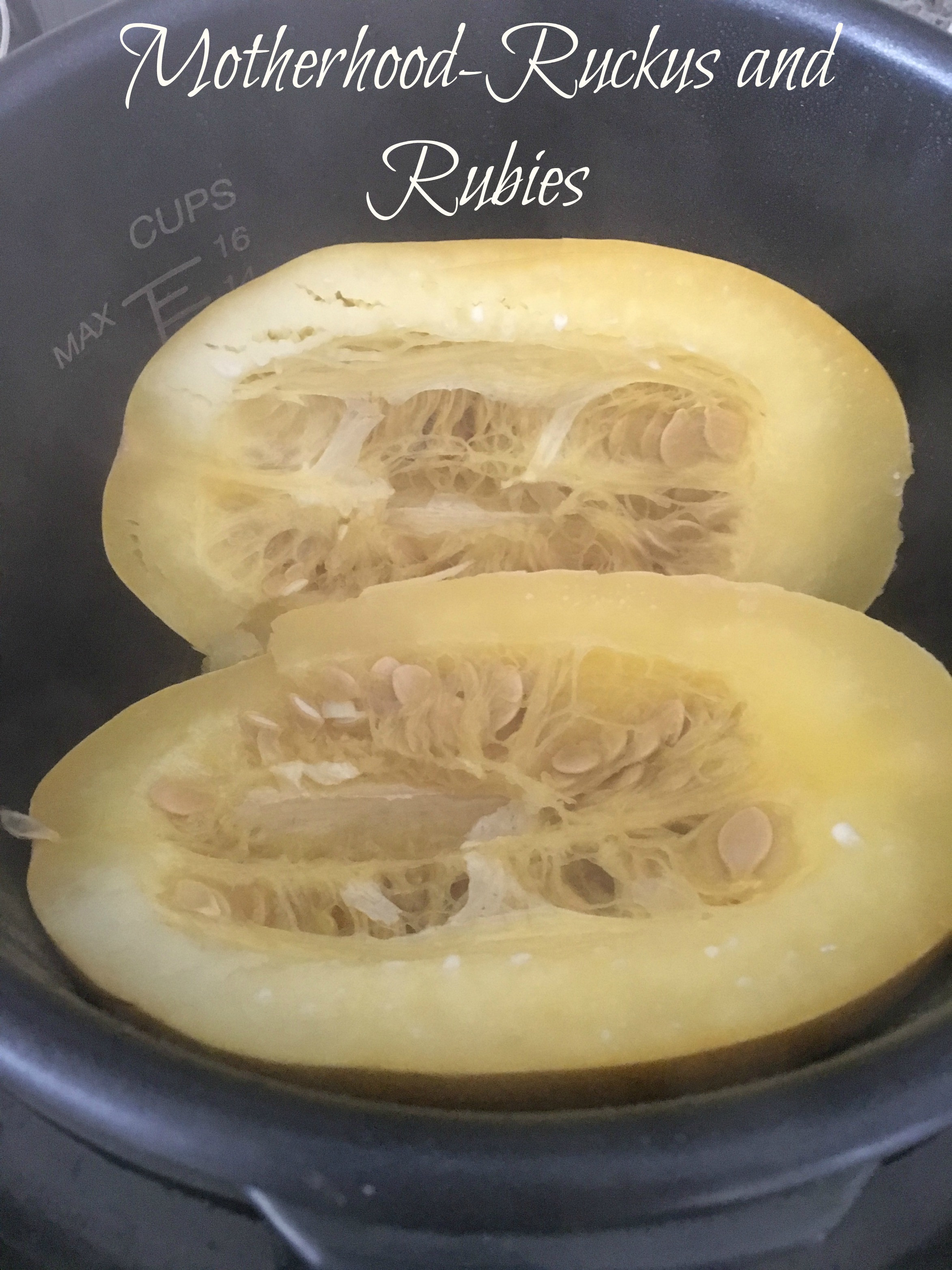 Spaghetti Squash In Pressure Cooker
 Pressure Cooker Spaghetti Squash Recipe Ruckus and Rubies