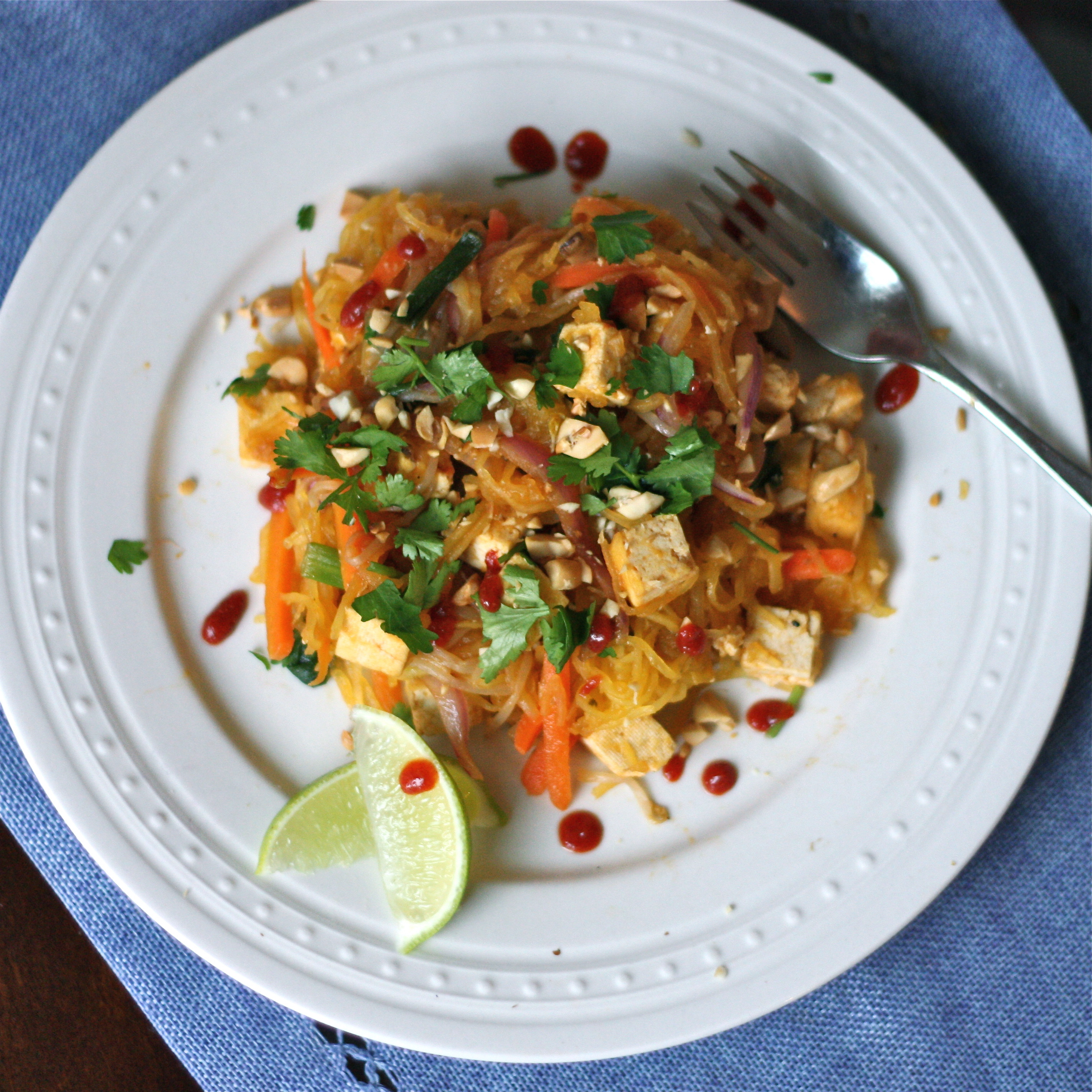 Spaghetti Squash Pad Thai
 Spaghetti Squash Pad Thai Get f Your Tush and Cook