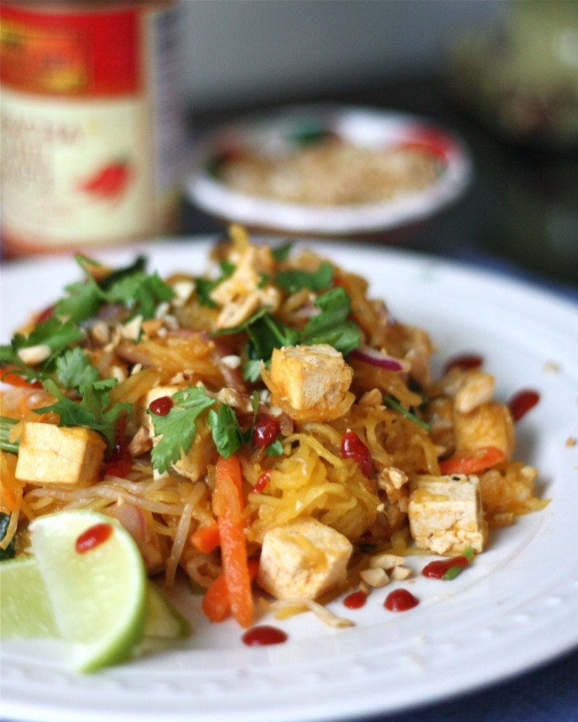 Spaghetti Squash Pad Thai
 Spaghetti Squash Pad Thai Get f Your Tush and Cook