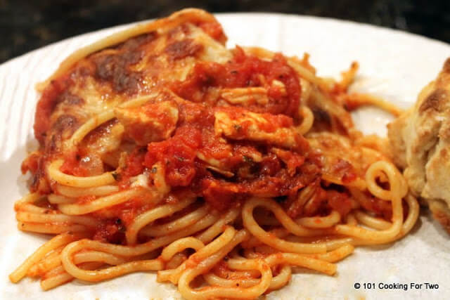 Spaghetti With Chicken
 Baked Chicken Spaghetti