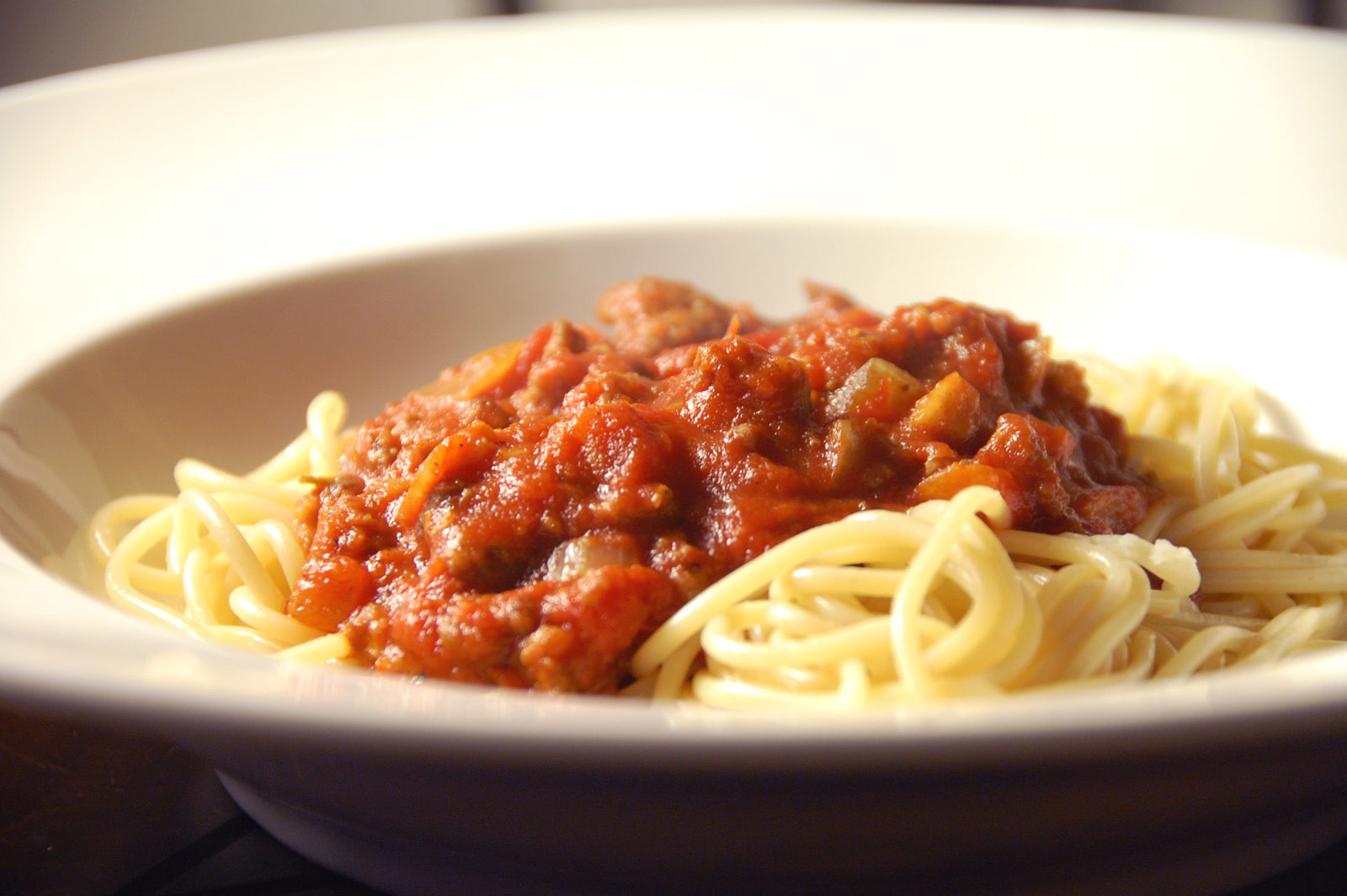 Spaghetti With Meat Sauce
 Restaurant Le Rio Menu 352 Rue Principale