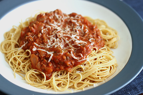 Spaghetti With Meat Sauce
 Spaghetti and Meat Sauce