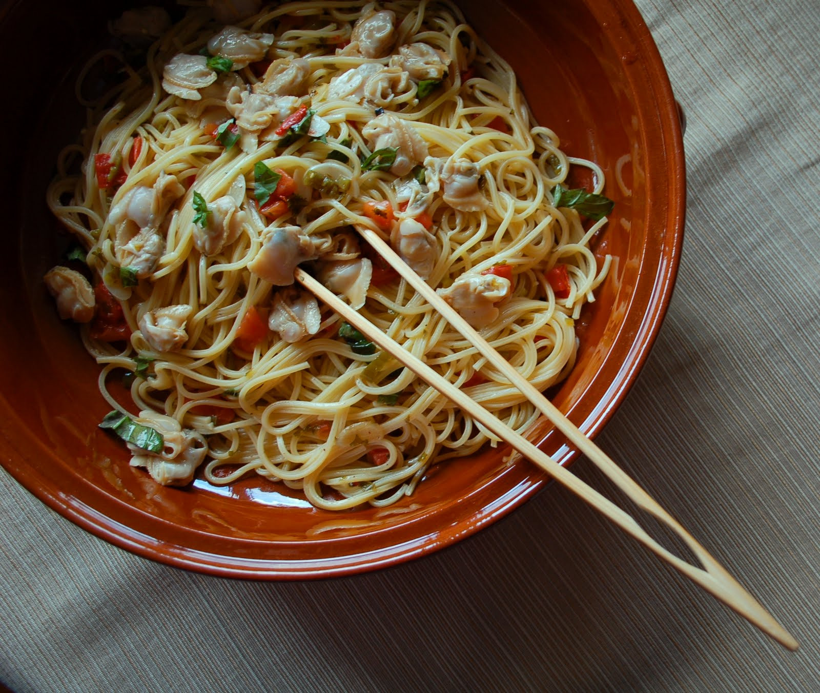 Spaghetti With White Clam Sauce
 The Spice Garden Marcella Hazan s Spaghetti with White