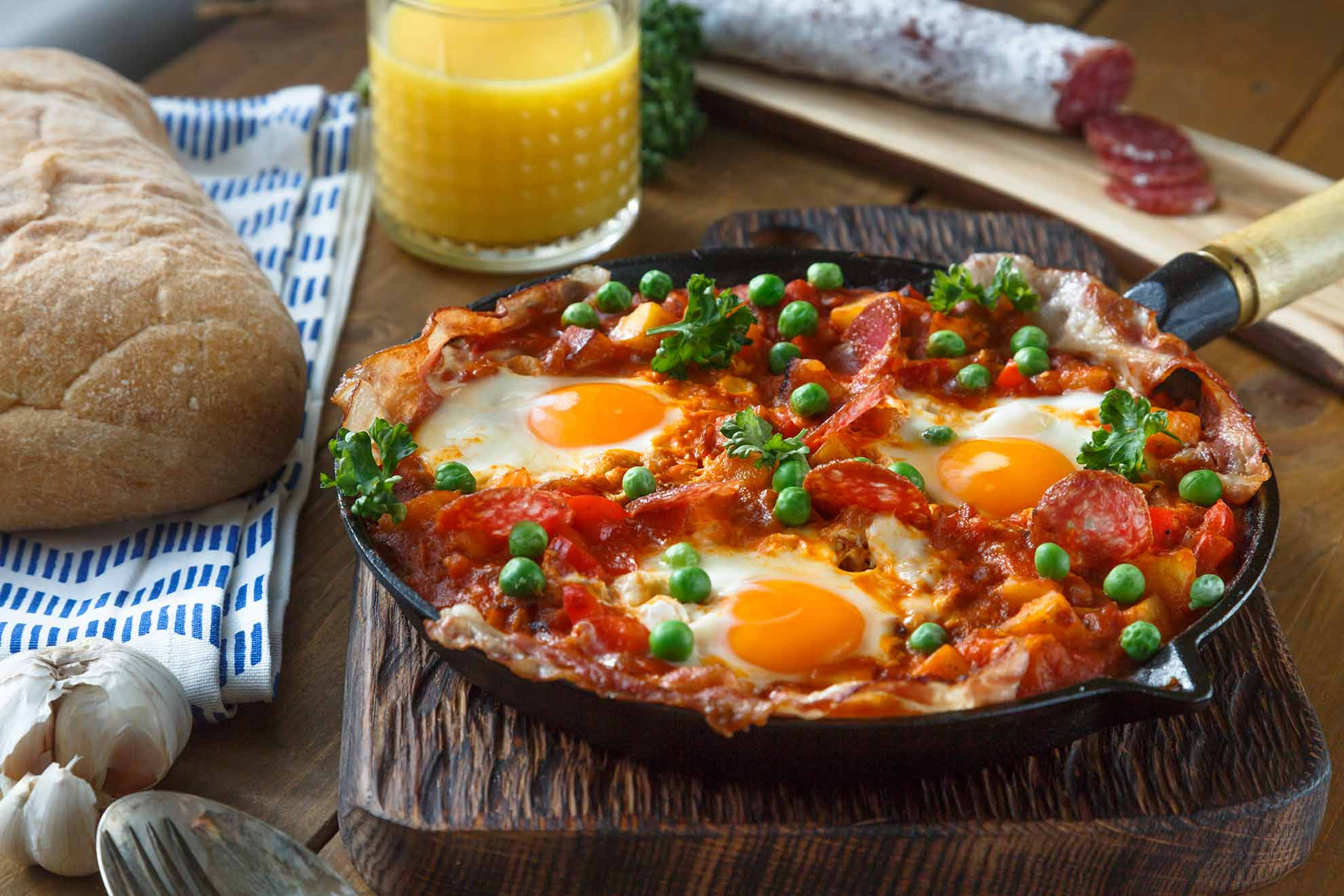 Spanish Breakfast Recipes
 Spanish Eggs with Chorizo Mum s Pantry