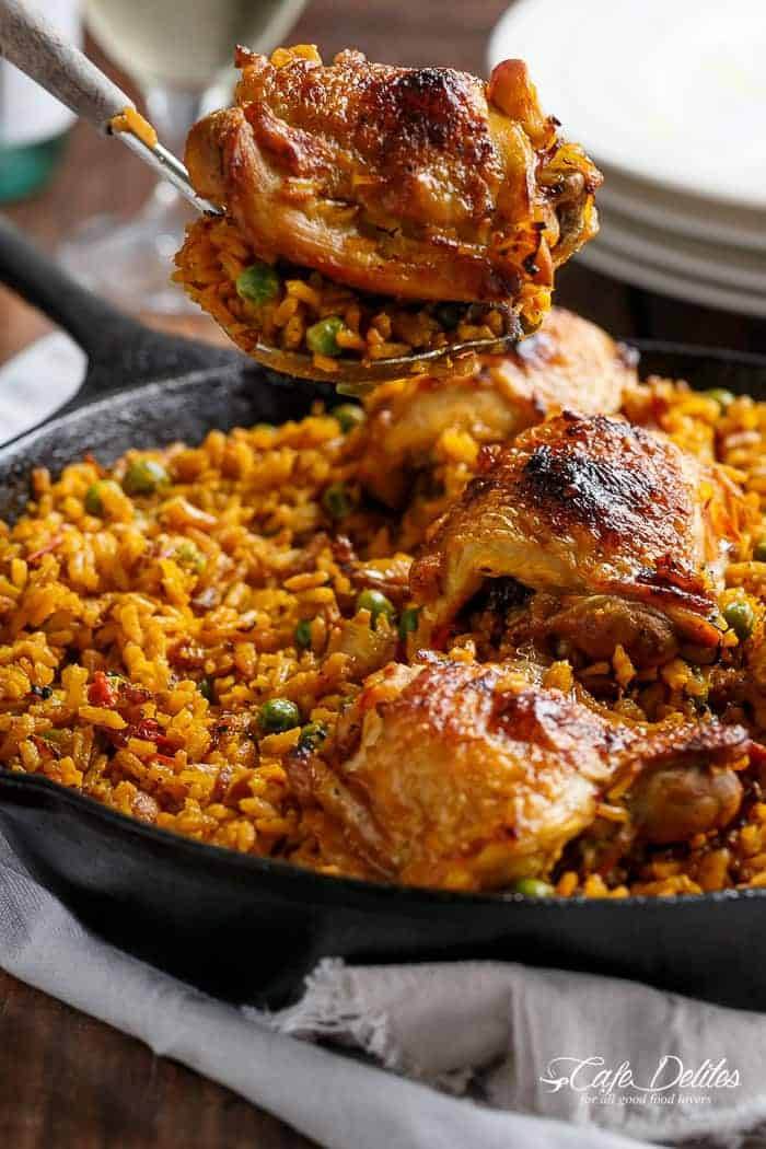 Spanish Chicken And Rice
 spanish pan fried chicken