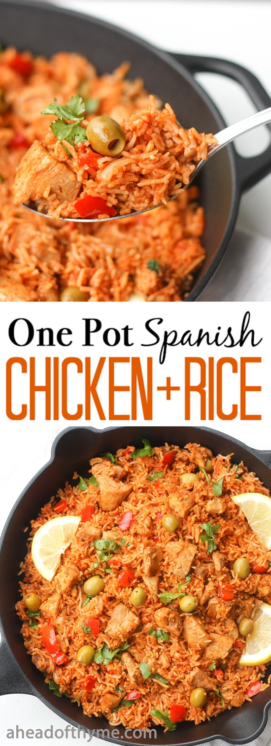 Spanish Chicken And Rice
 e Pot Spanish Chicken and Rice