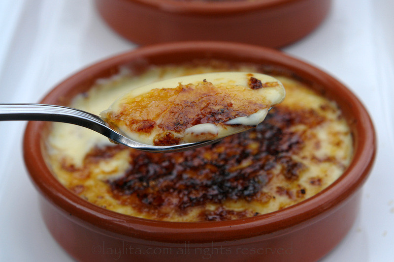 Spanish Custard Dessert
 Crema catalana Spanish style burnt custard cream