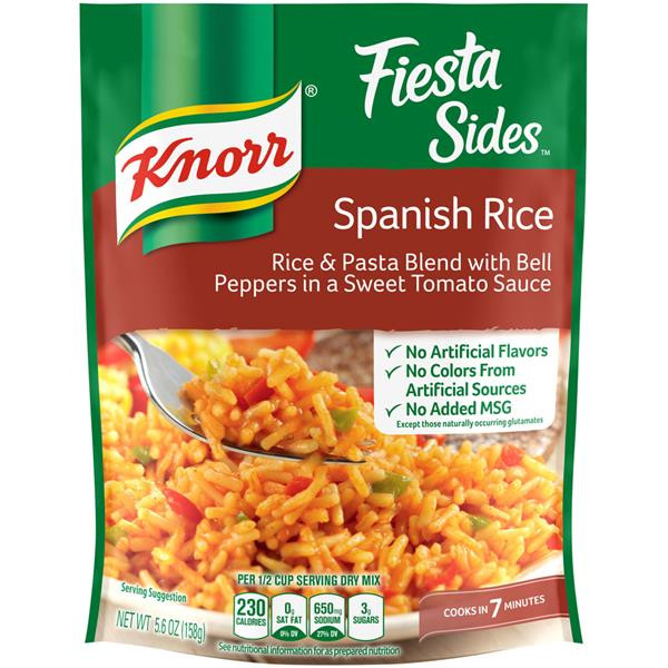 Spanish Rice Calories
 Knorr Fiesta Sides Spanish Rice