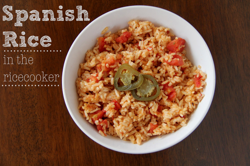 Spanish Rice In A Rice Cooker
 Lovely Little Snippets Spanish Rice in the Rice Cooker