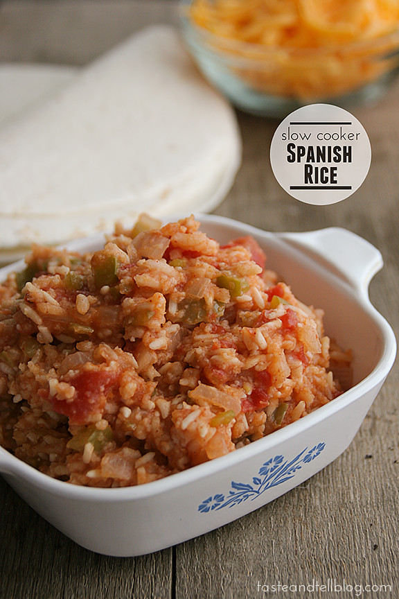 Spanish Rice In A Rice Cooker
 Slow Cooker Spanish Rice Taste and Tell