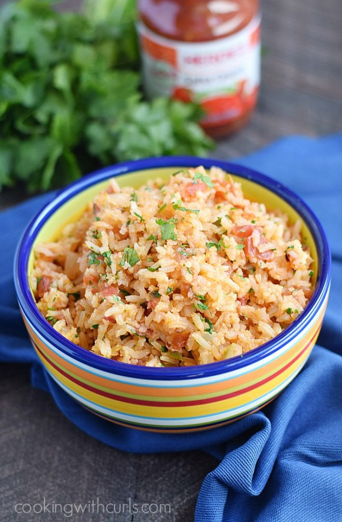 Spanish Rice With Salsa
 Salsa Spanish Rice Cooking With Curls