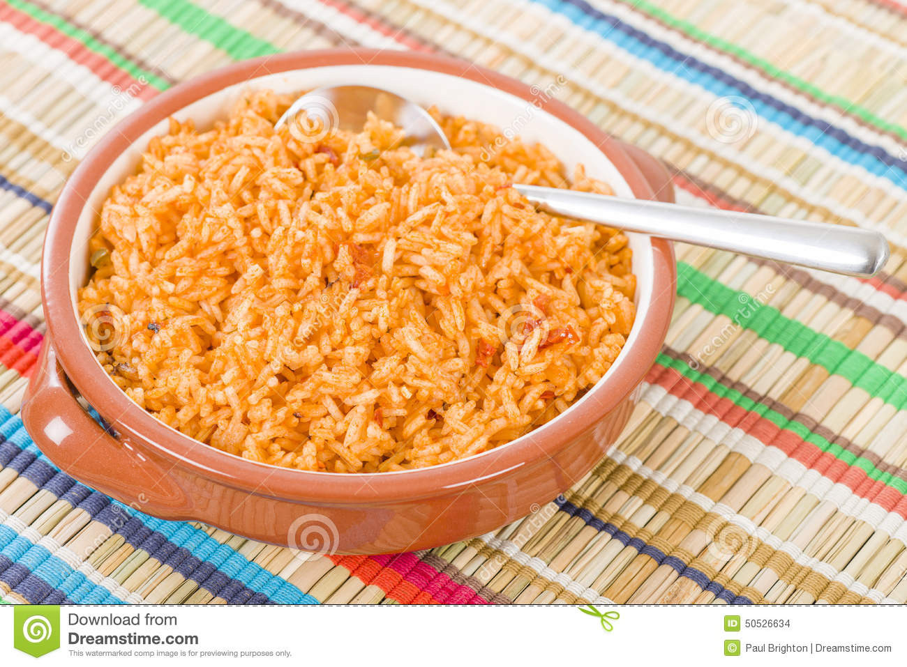 Spanish Rice With Tomato Sauce
 Mexican Rice Stock Image