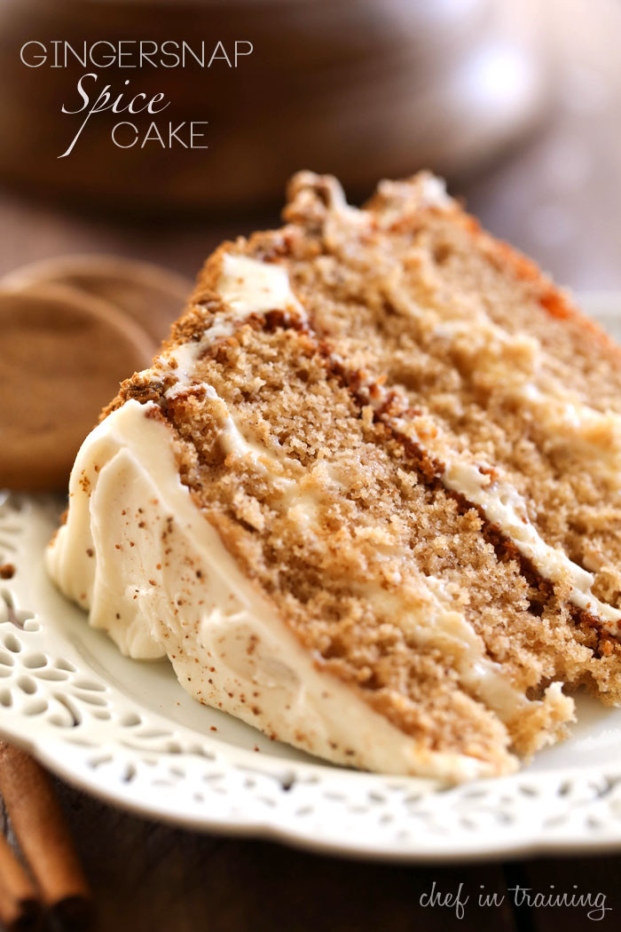 Spice Cake Recipes
 Gingersnap Spice Cake Chef in Training