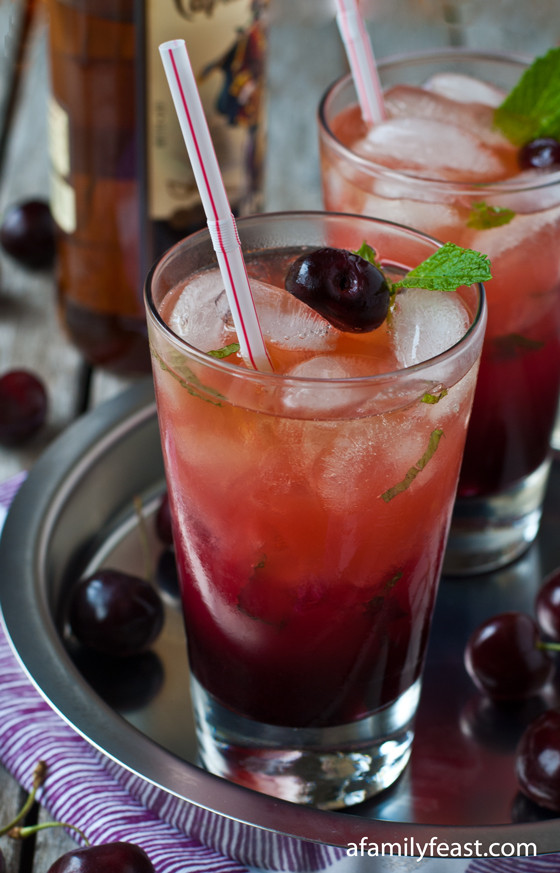 Spiced Rum Cocktails
 Fresh Cherry and Spiced Rum Cocktail