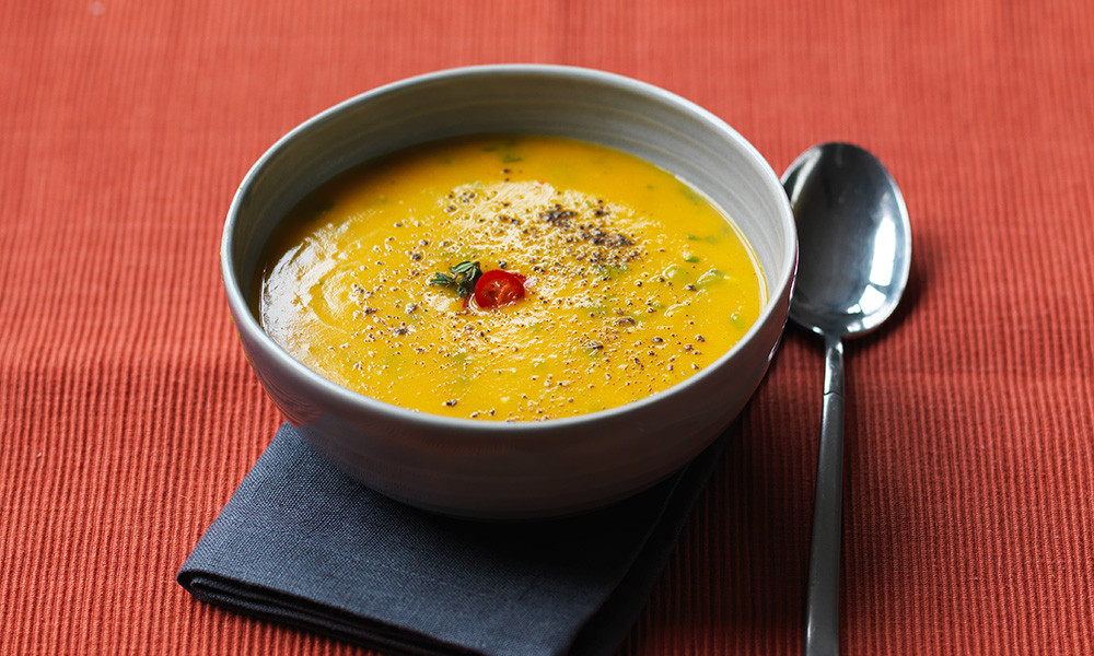 Spicy Butternut Squash Soup
 Spicy butternut squash soup