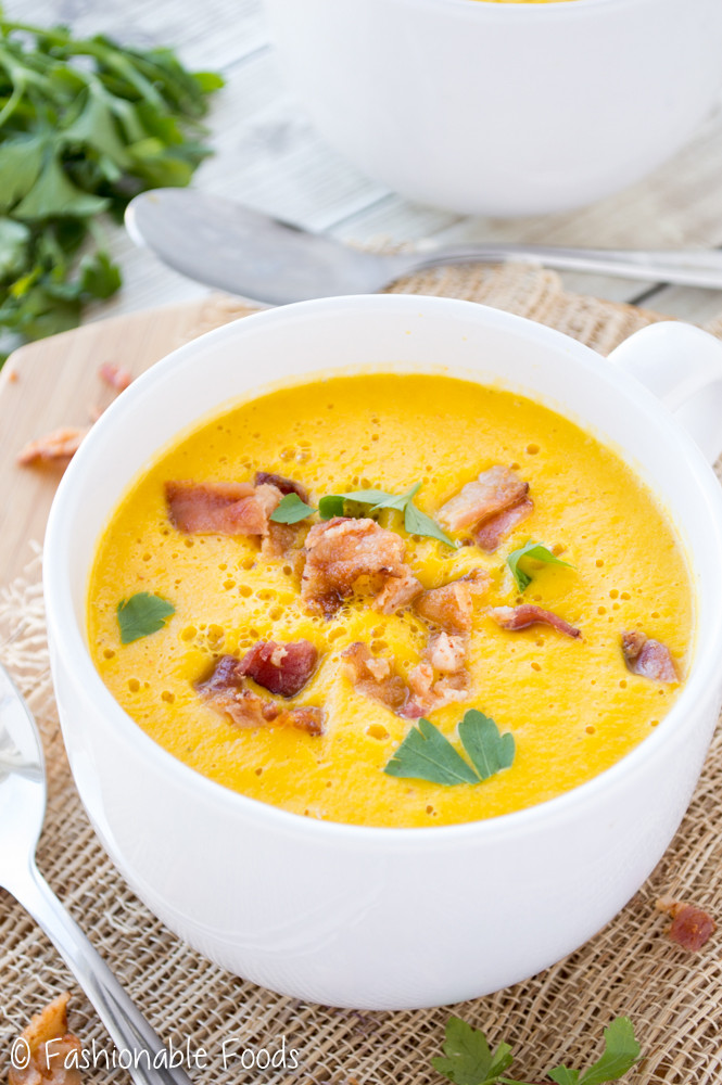Spicy Butternut Squash Soup
 Spicy Roasted Butternut Squash Soup Fashionable Foods