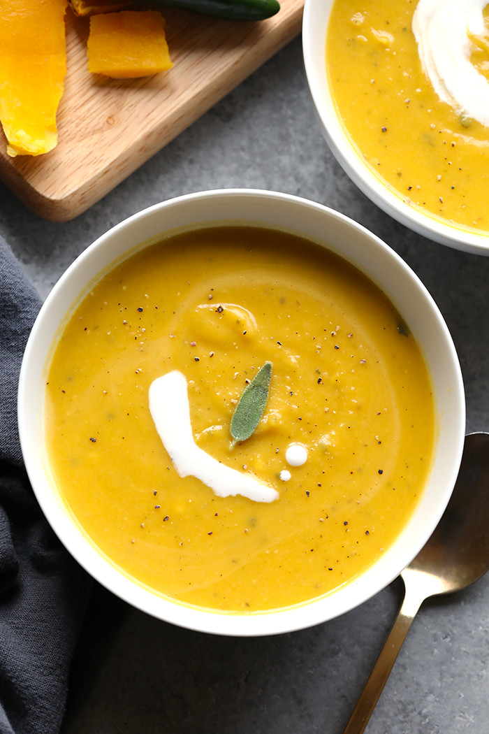 Spicy Butternut Squash Soup
 45 Healthy Holiday Side Dishes for Thanksgiving Christmas
