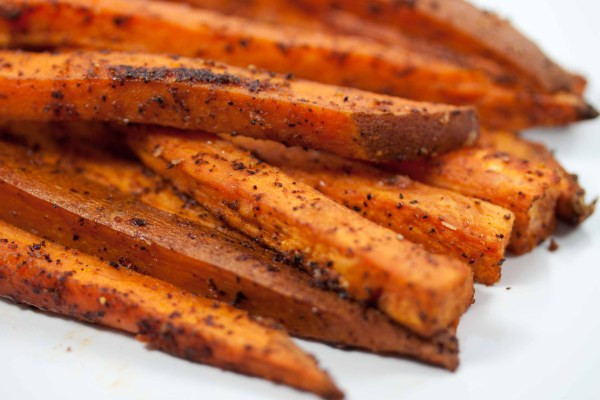 Spicy Sweet Potato Fries
 spicy sweet potato “fries”