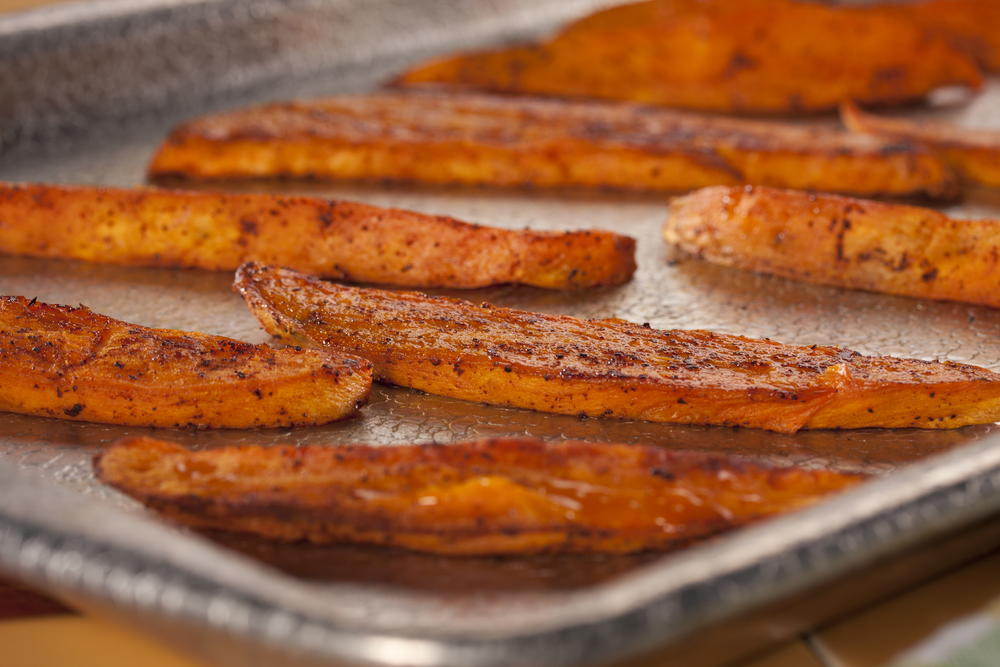 Spicy Sweet Potato Fries
 Spicy Baked Sweet Potato Fries