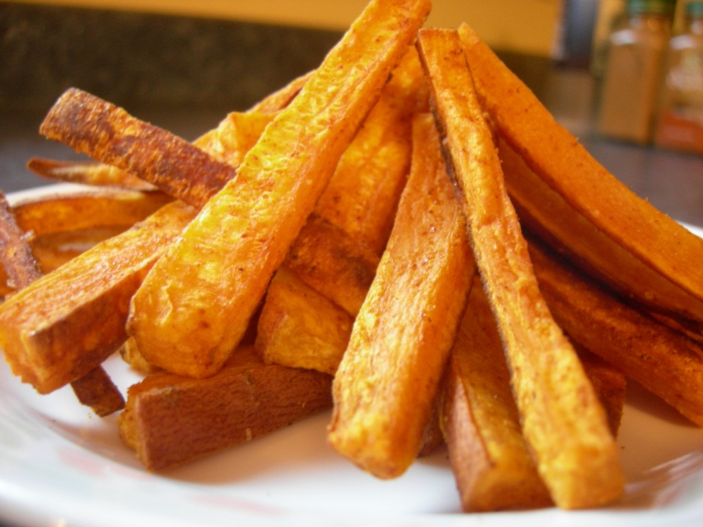 Spicy Sweet Potato Fries
 Spicy Baked Sweet Potato Fries