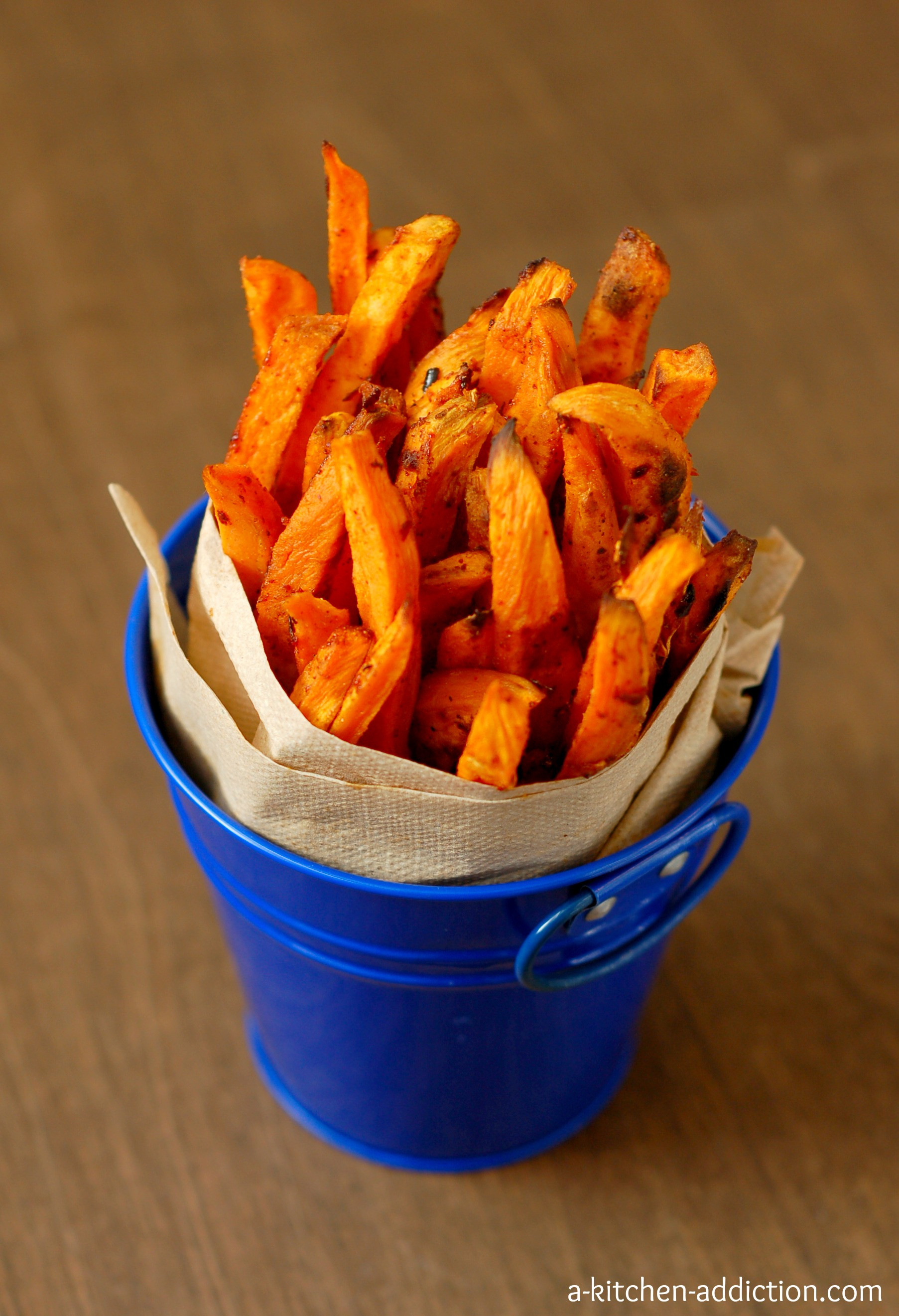 Spicy Sweet Potato Fries
 Spicy Sweet Potato Fries A Kitchen Addiction