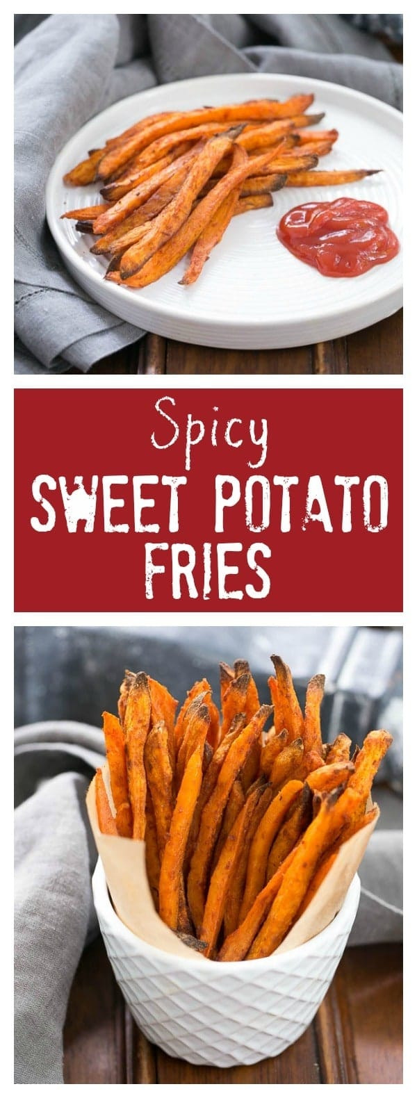 Spicy Sweet Potato Fries
 Spicy Sweet Potato Fries That Skinny Chick Can Bake