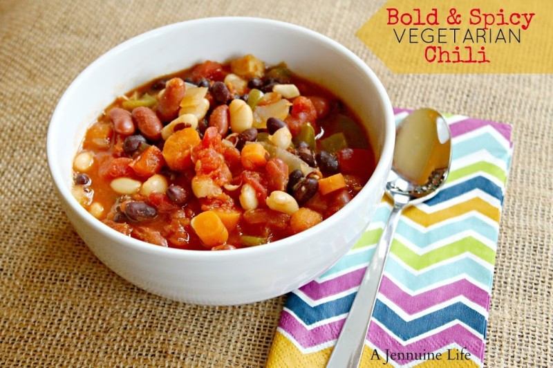 Spicy Vegetarian Chili
 Bold & Spicy Ve arian Chili A Jennuine Life