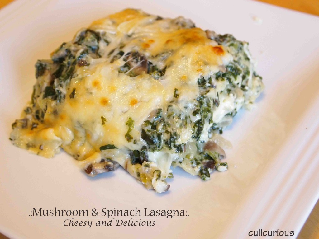 Spinach And Mushroom Lasagna
 Mushroom and Spinach Lasagna Recipe culicurious