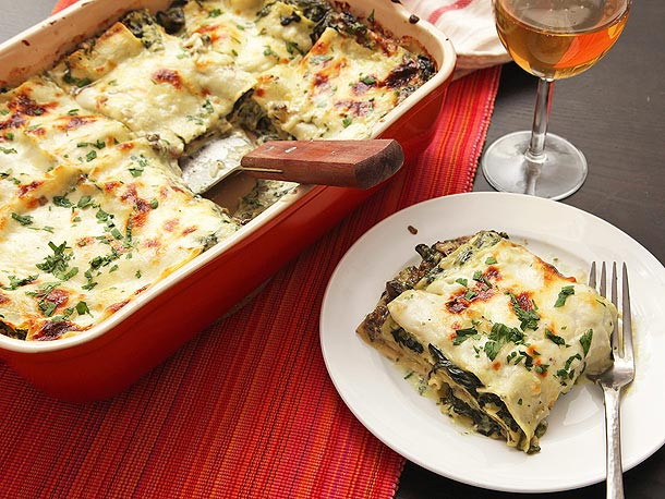 Spinach And Mushroom Lasagna
 The Food Lab Lite Ultra Creamy Spinach and Mushroom