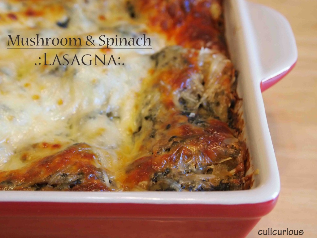 Spinach And Mushroom Lasagna
 Mushroom and Spinach Lasagna Recipe culicurious