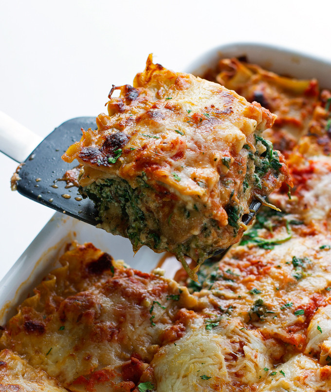 Spinach And Mushroom Lasagna
 Skinny Mushroom Spinach Lasagna Recipe